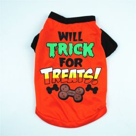 Breathable cool cotton vest for dogs in summer (Option: Orange-L)